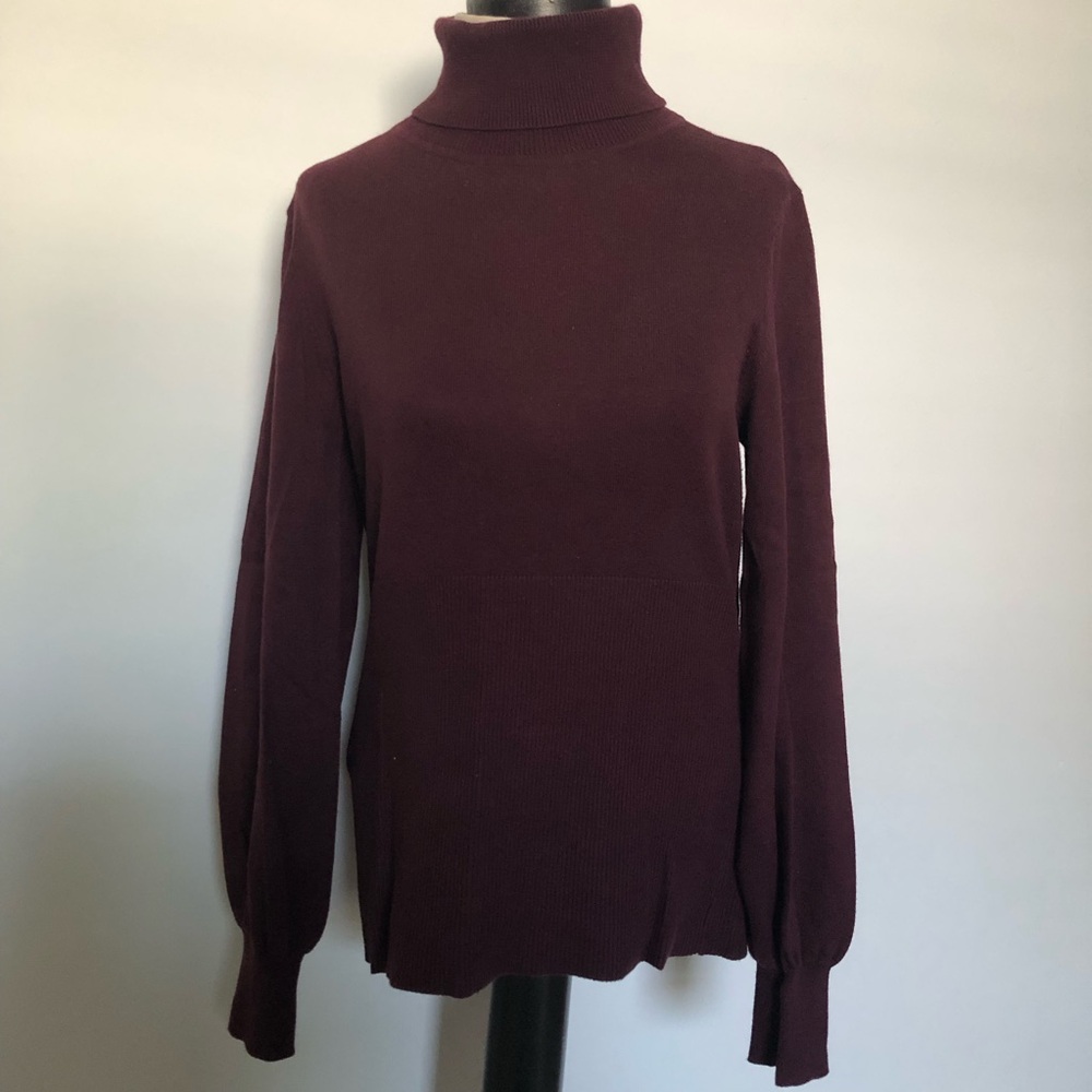 Liz Claiborne Burgundy Turtleneck Sweater